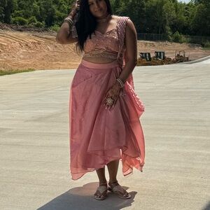 Light pink Indian outfit